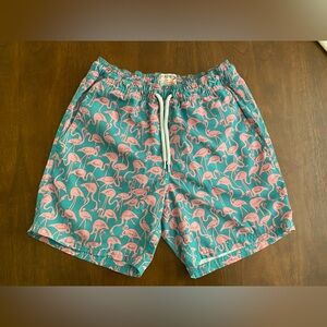 Men’s J Crew‎ Swim Trunks - Flamingos!
